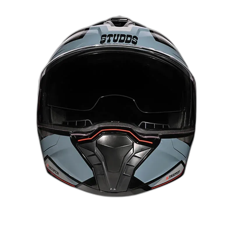 STUDDS Trooper D2 Black N4 Flip Up Helmet