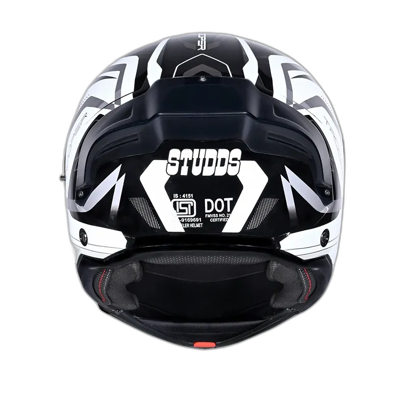 STUDDS Trooper D3 Black N6 Flip Up Helmet