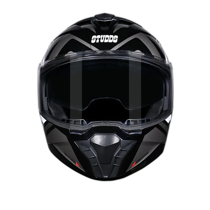 STUDDS Trooper D3 Matt Black N6 Flip Up Helmet