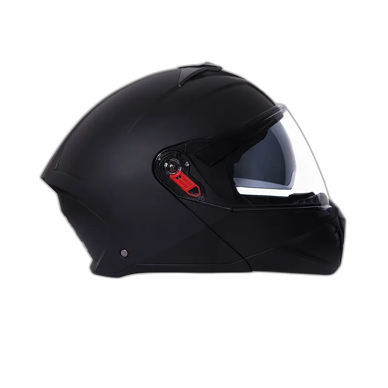 STUDDS Trooper Matt Black Fu Flip Up Helmet