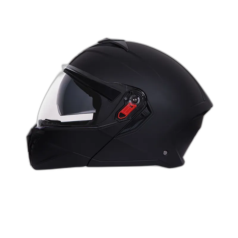 STUDDS Trooper Matt Black Fu Flip Up Helmet