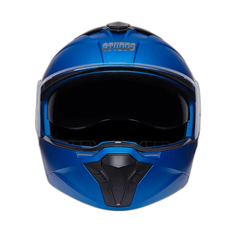 STUDDS Trooper Matt Blue Fu Flip Up Helmet