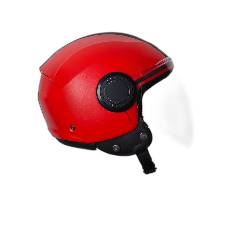 STUDDS Urban Red Black Half Face Helmet