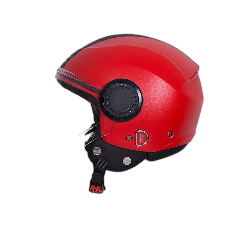 STUDDS Urban Red Black Half Face Helmet