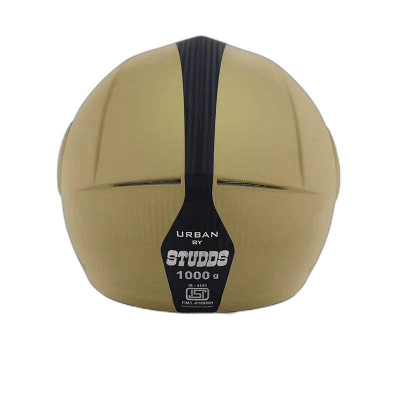 STUDDS Urban Super Black Half Face Helmet