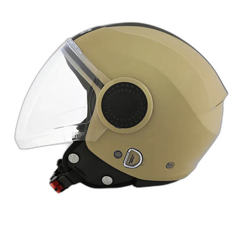 STUDDS Urban Super Black Half Face Helmet