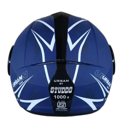 STUDDS Urban Super D1 Matt Blue N6 Half Face Helmet