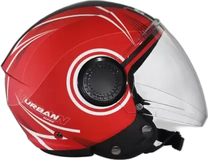 STUDDS Urban Super D1 Matt Red N6 Half Face Helmet