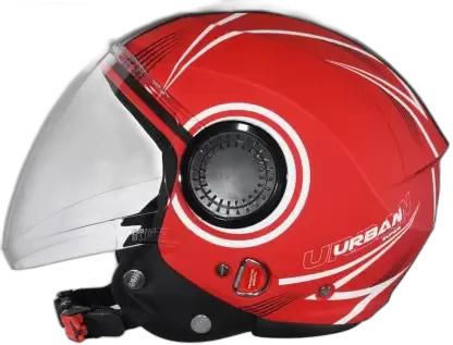 STUDDS Urban Super D1 Matt Red N6 Half Face Helmet