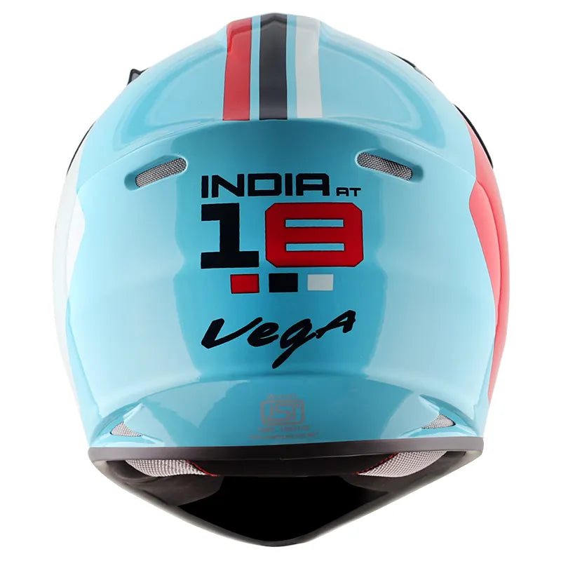 VEGA V Cross Dx Track Hex Blue Black Off Road Helmet