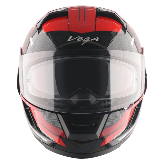 Vega Arrow Dx Runner Black Red Full Face Helmet