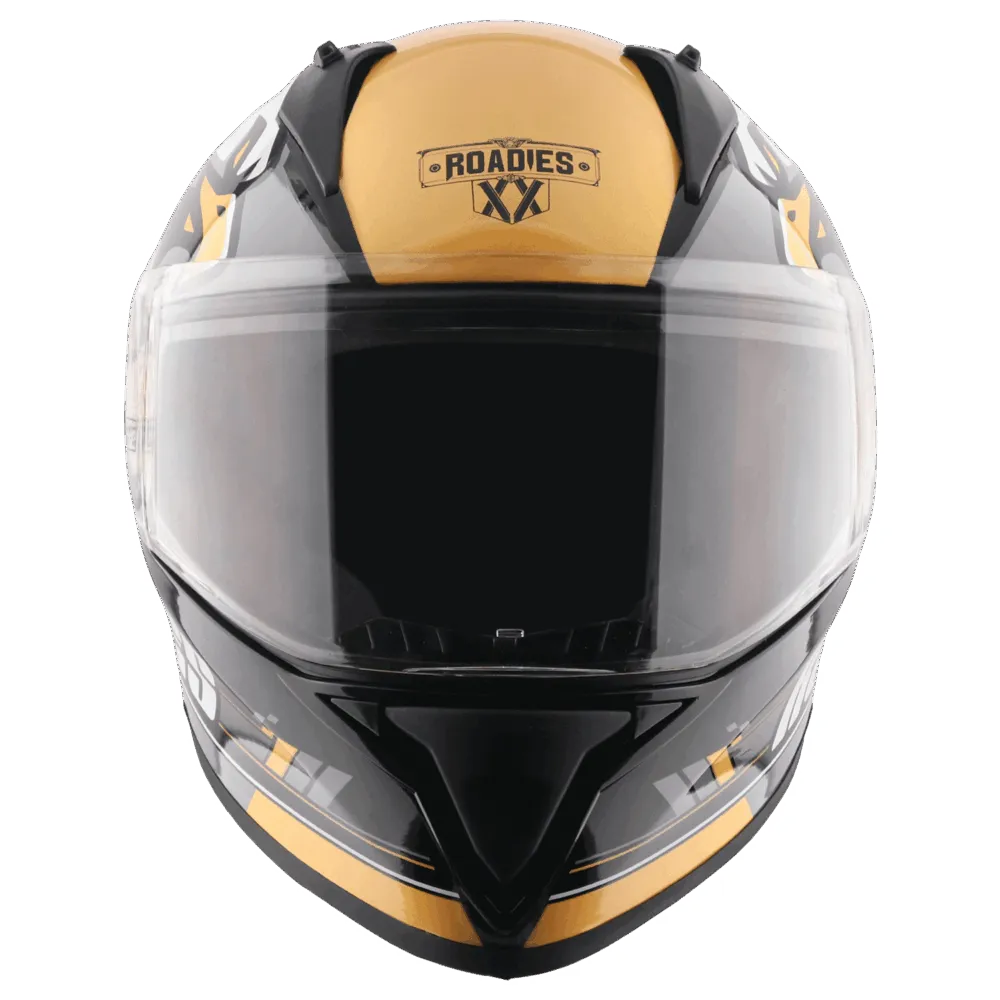 Vega Bolt Dx Rodies Black Gold Full Face Helmet