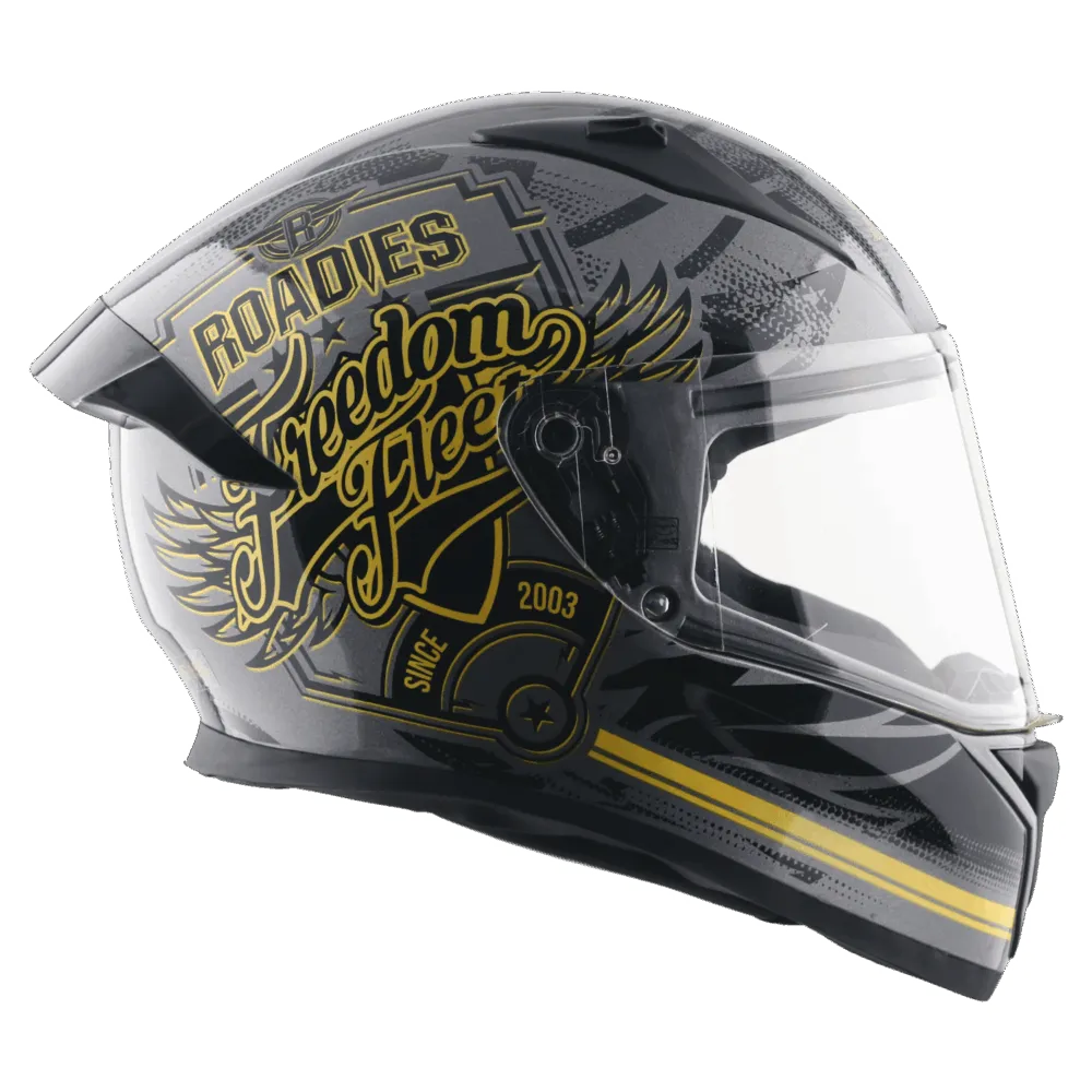 Vega Bolt Dx Rodies Freedom Fleet Athena Black Gold Full Face Helmet