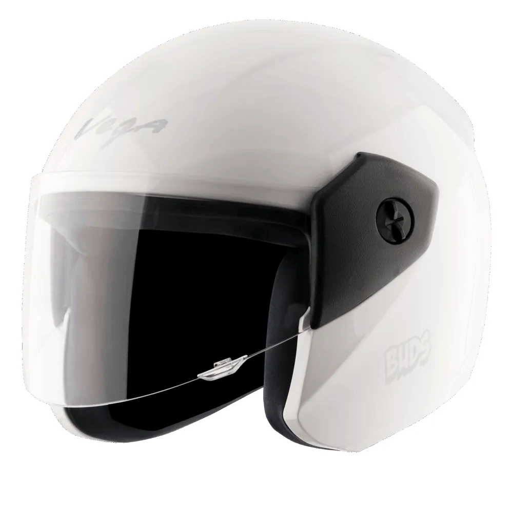 Vega Buds Dx White Half Face Helmet