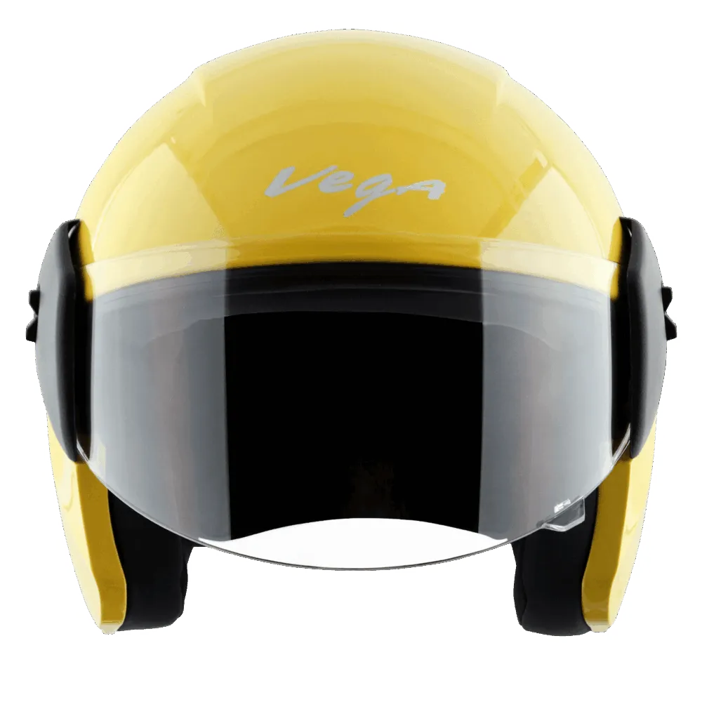 Vega Buds Dx Yellow Half Face Helmet