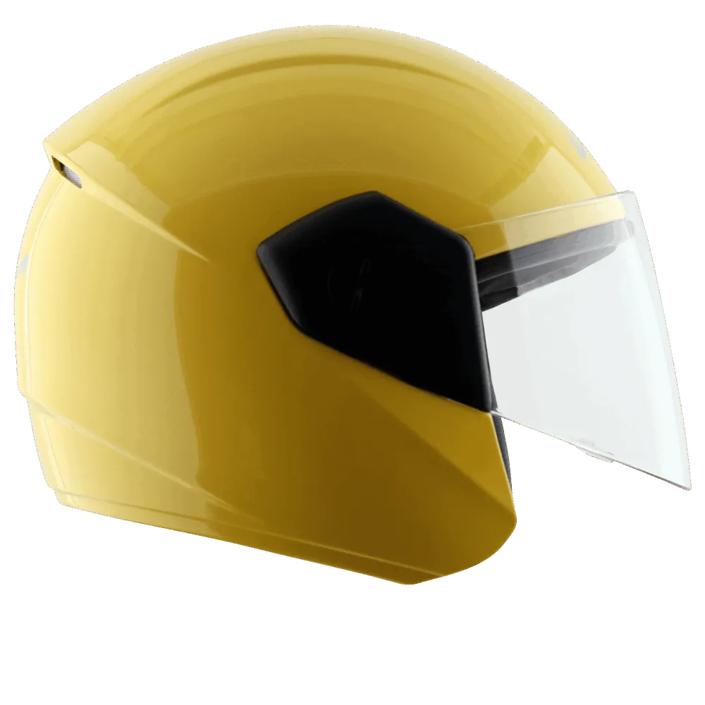 Vega Buds Dx Yellow Half Face Helmet