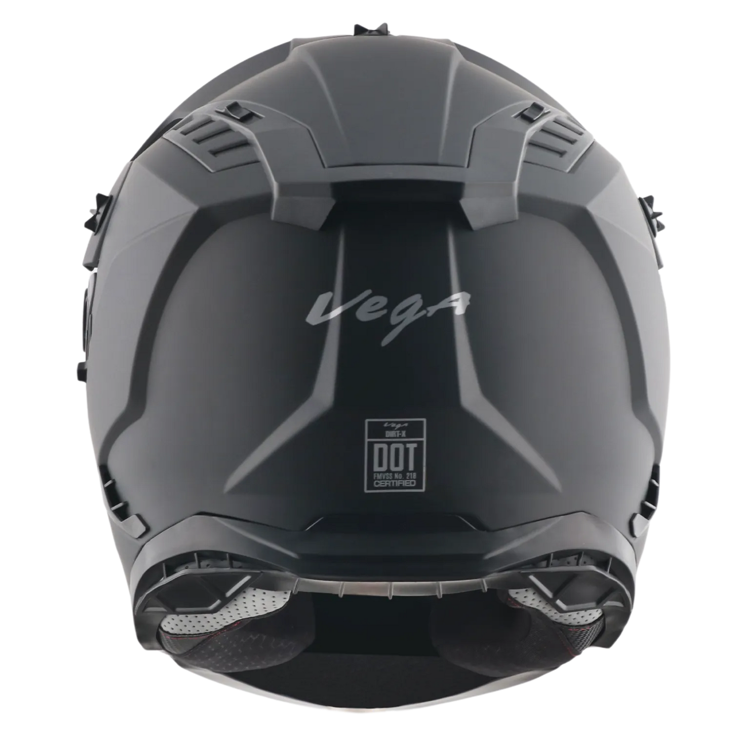 Vega Dirt Dull Black Off Road Helmet