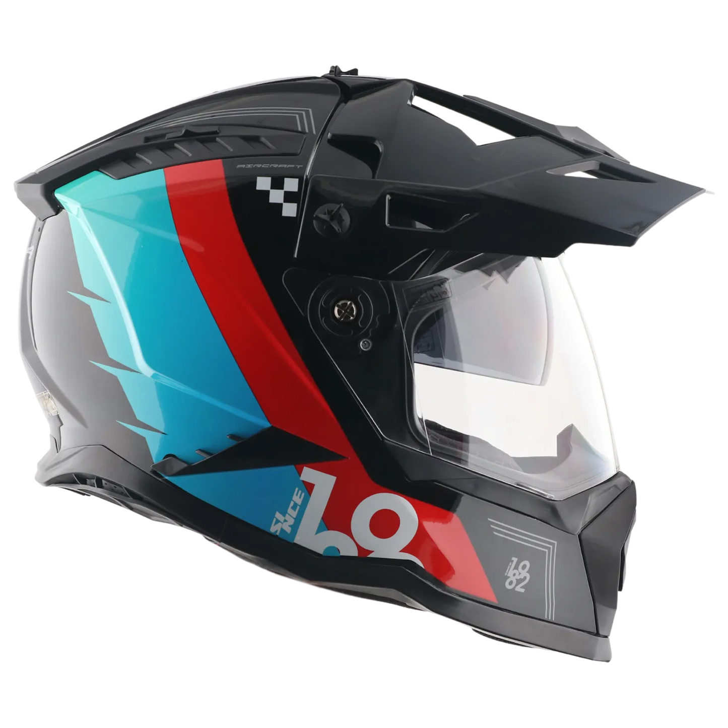 Vega VF-11 Dirt-X Aircraft Black Red Off Road Helmet