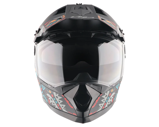 Vega Dirt Dx Challange Dull Black Red Off Road Helmet
