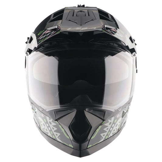 Vega Dirt Dx Challenge Black Gray Off Road Helmet