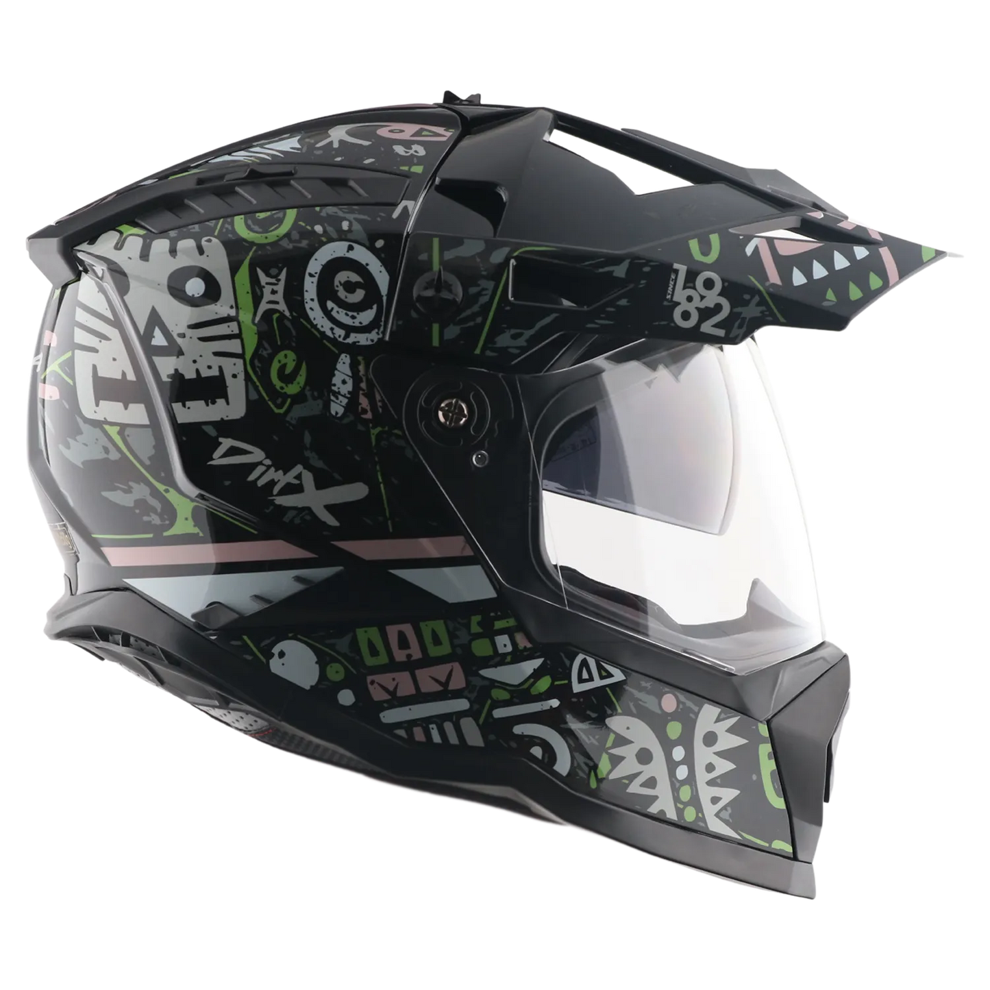 Vega Dirt Dx Challenge Black Gray Off Road Helmet