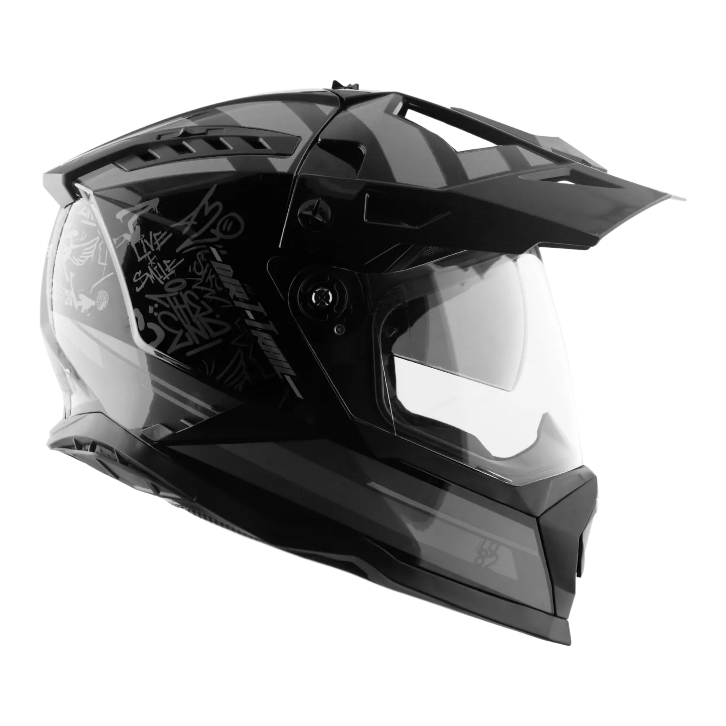 Vega Dirt Trail Black Grey Off Road Helmet
