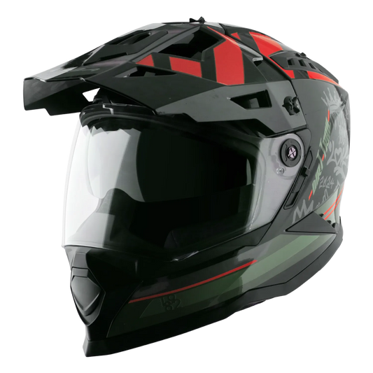 Vega Dirt Trail Black Red Off Road Helmet