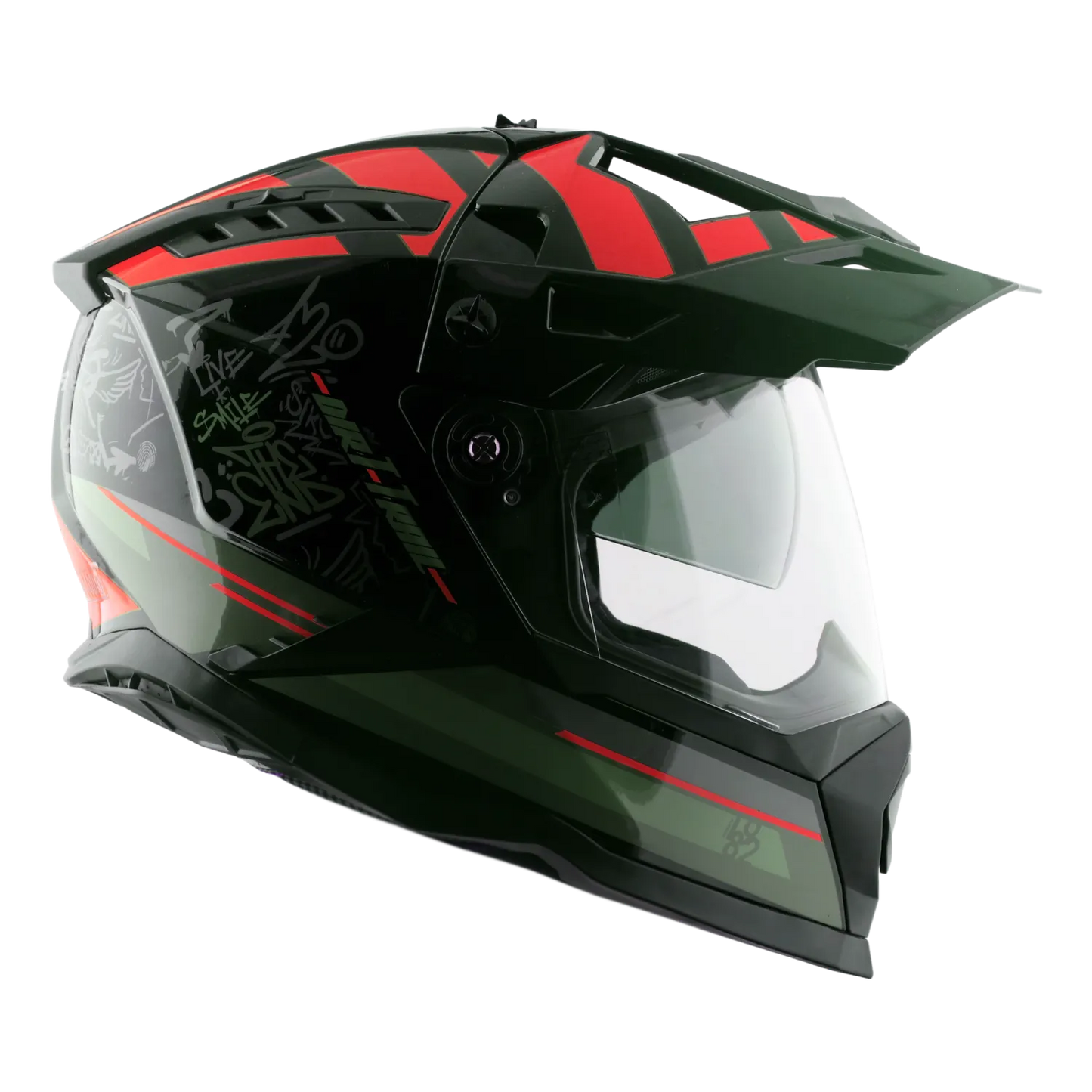 Vega Dirt Trail Black Red Off Road Helmet