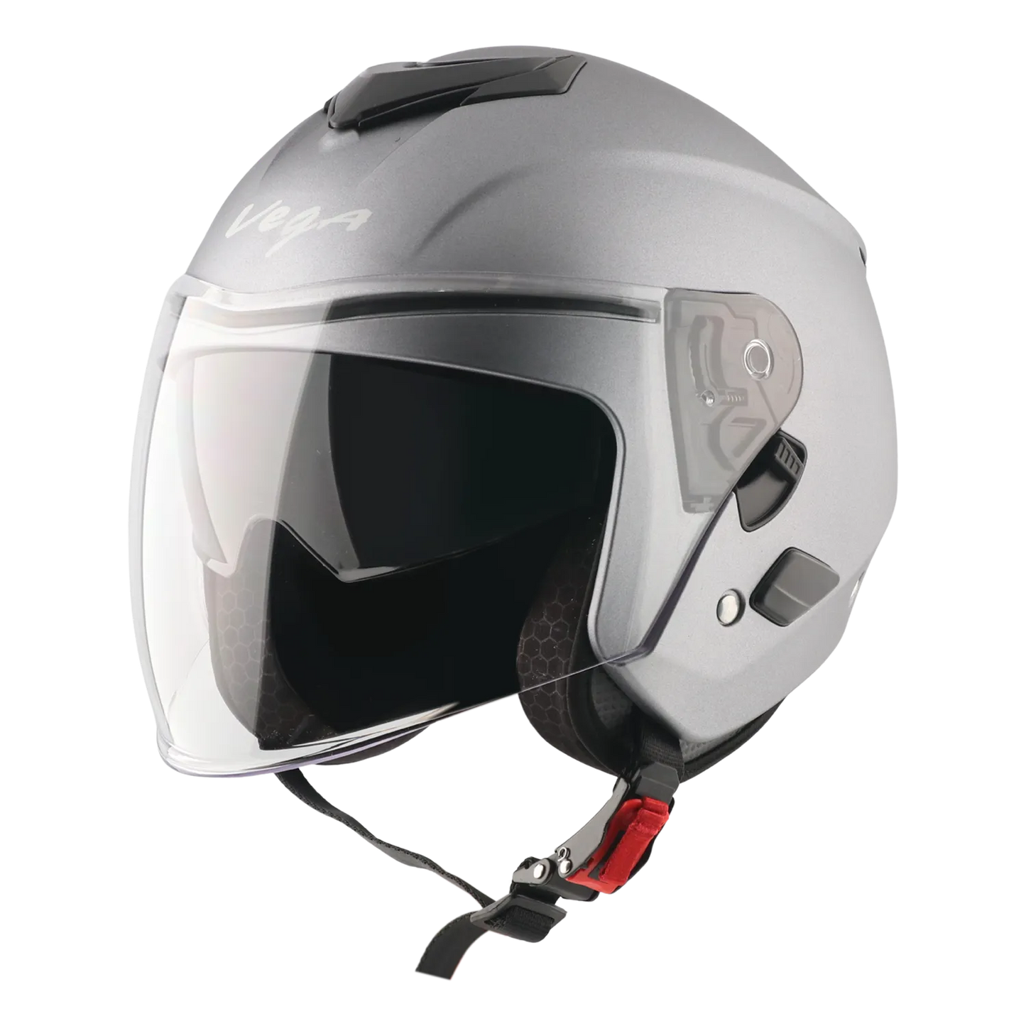 Vega Punch Dull Anthracite Half Face Helmet
