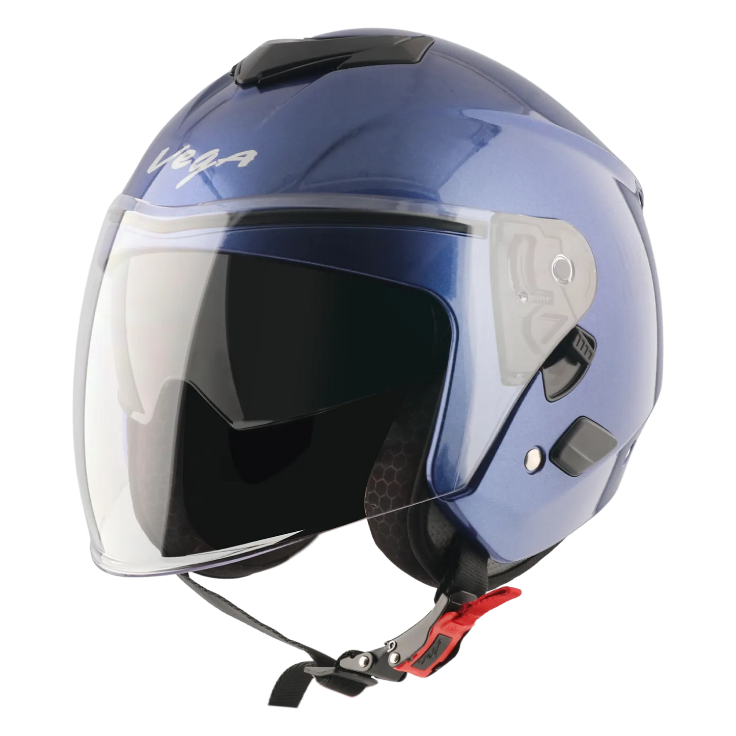 Vega Punch Solid M.Blue Half Face Helmet