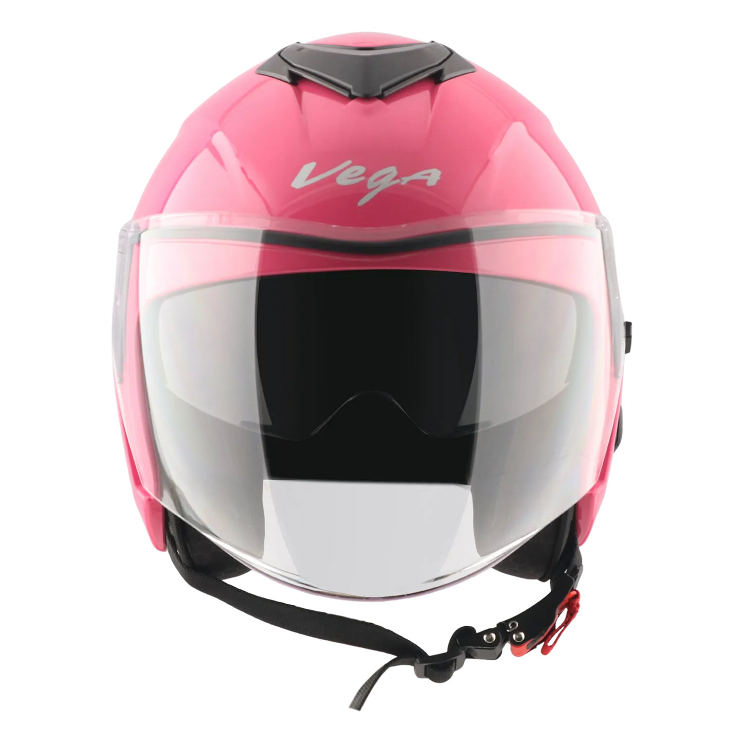 Vega Punch Solid Pink Half Face Helmet