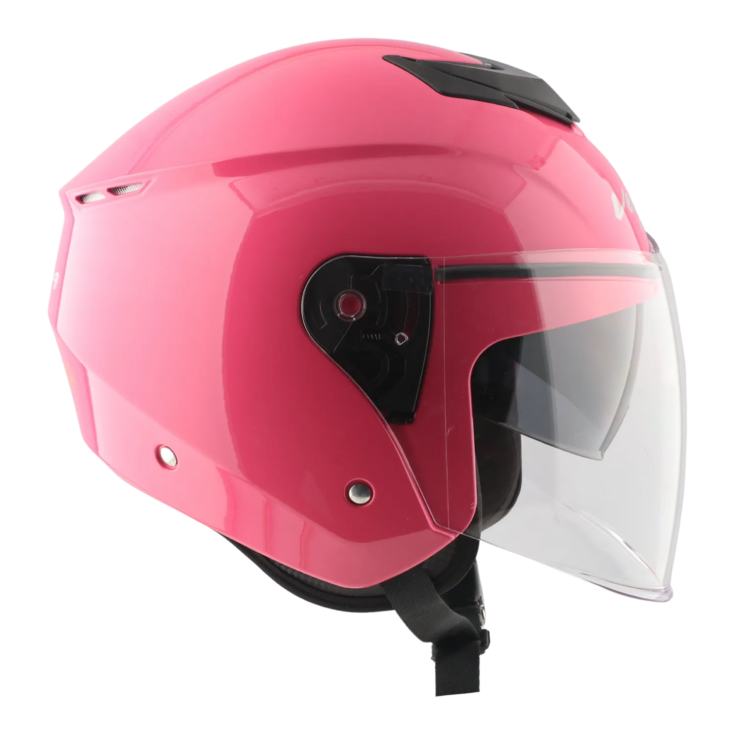 Vega Punch Solid Pink Half Face Helmet