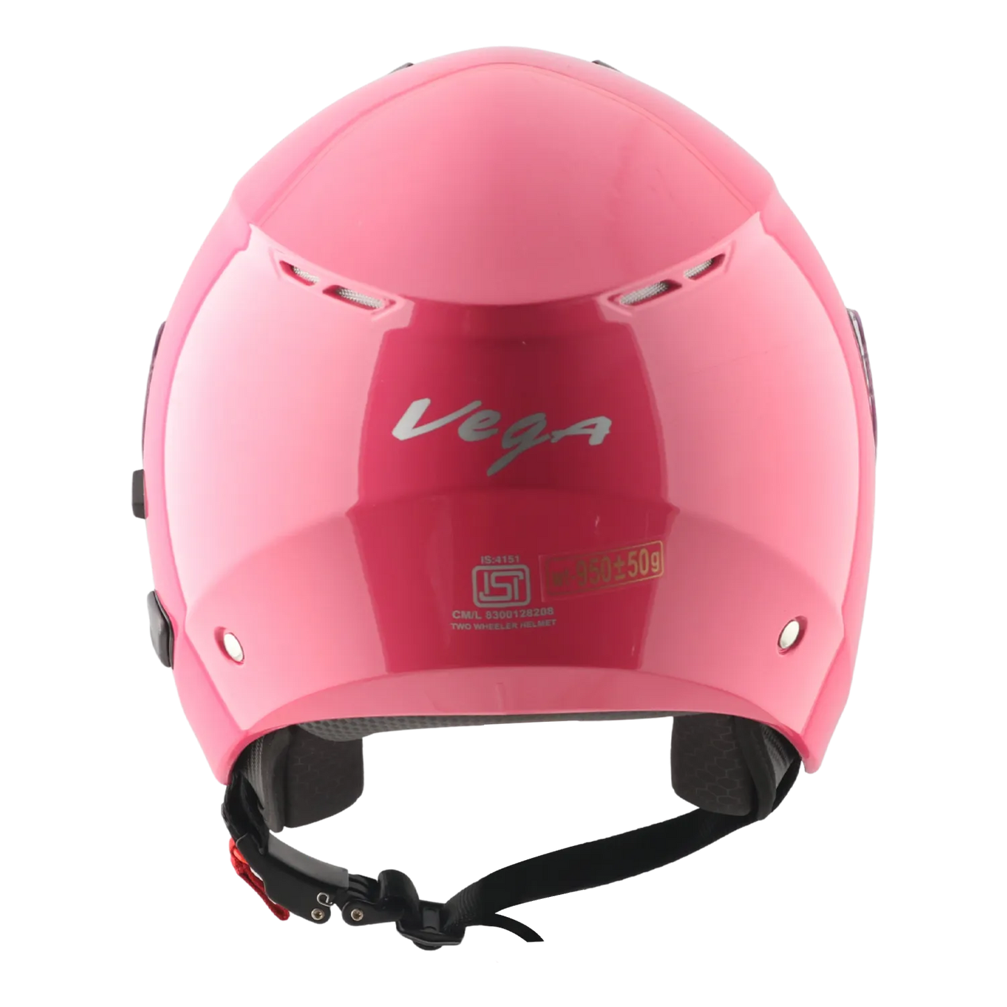 Vega Punch Solid Pink Half Face Helmet
