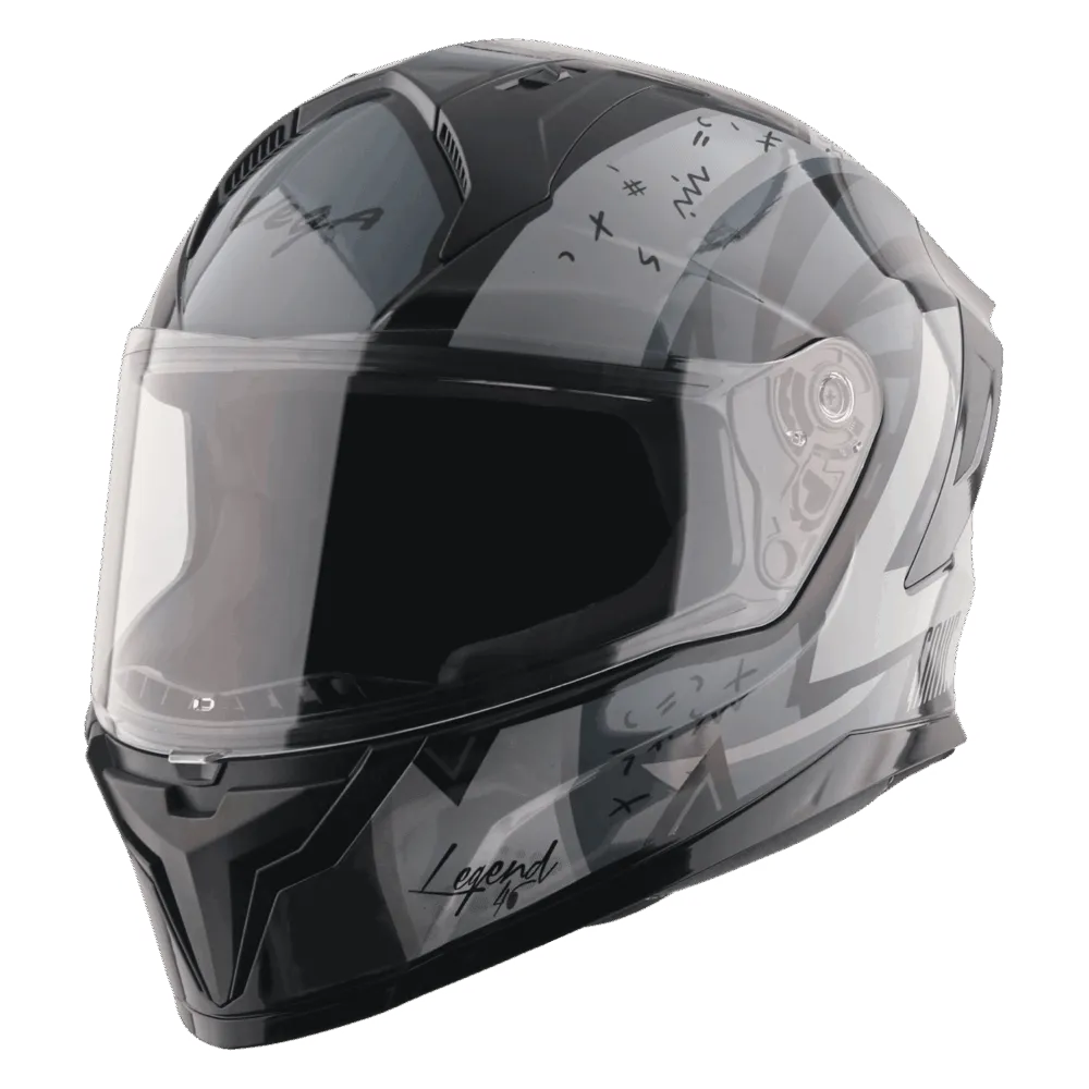 VEGA Sonic Dx Legend Black Grey Full Face Helmet