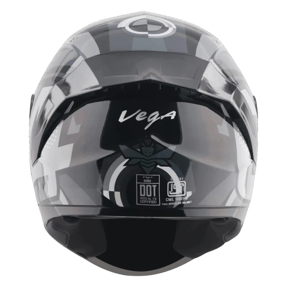 VEGA Sonic Dx Legend Black Grey Full Face Helmet