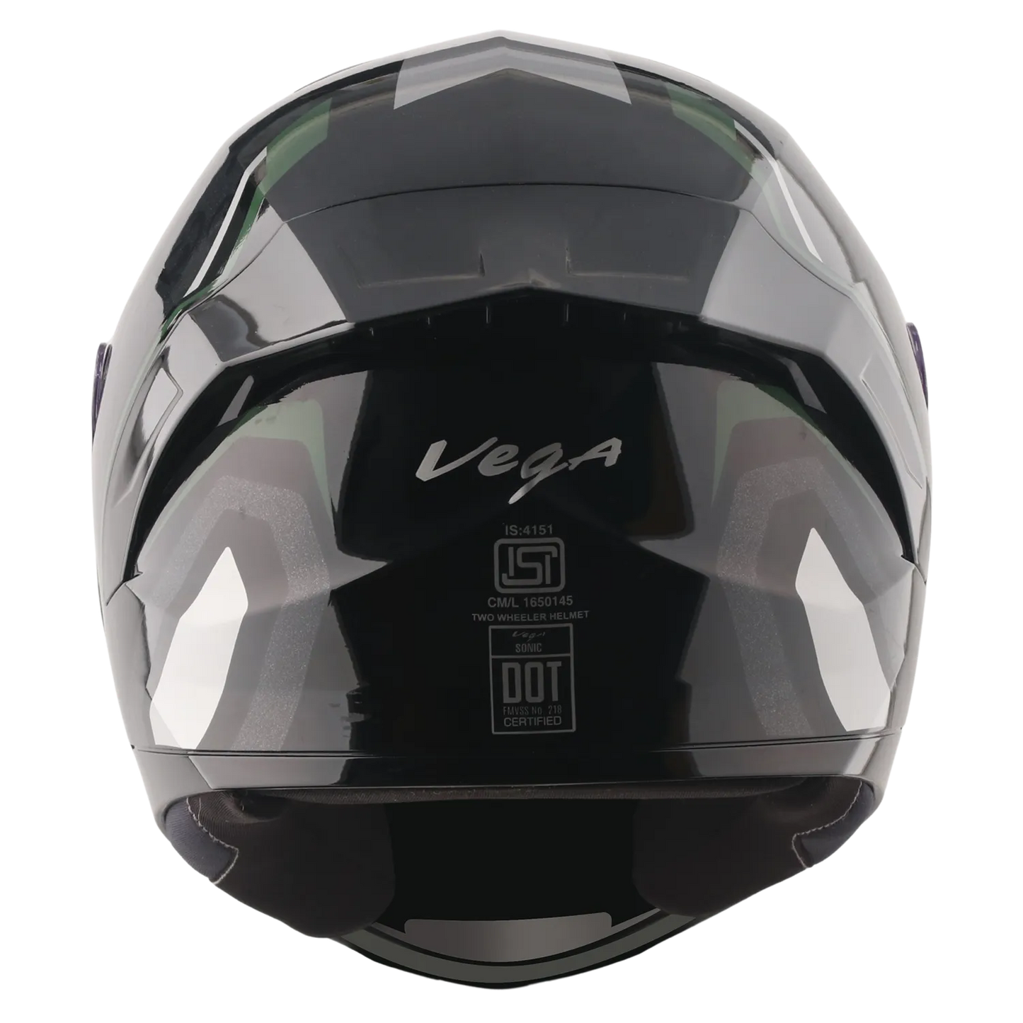 Vega Sonic Dx Shadow Black Gray Full Face Helmet