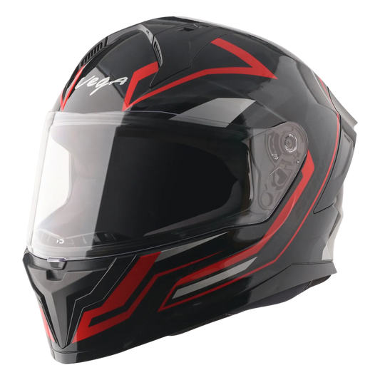 Vega Sonic Dx Shadow Black Red Full Face Helmet