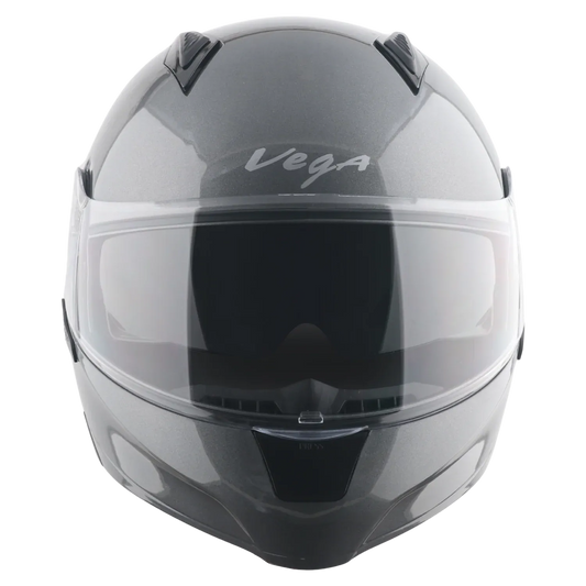 Vega Spike Athena Gray Flip Up Helmet