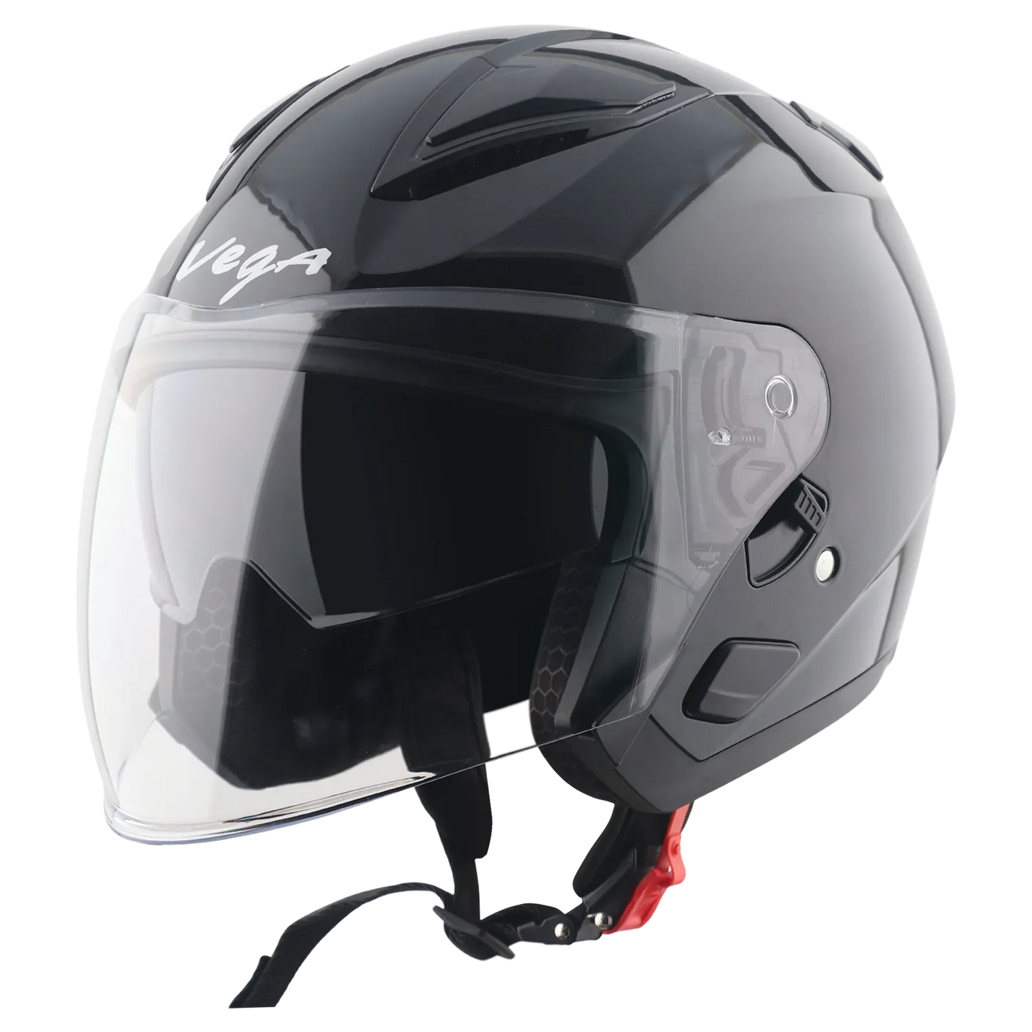 Vega Swift DX Black Half Face Helmet