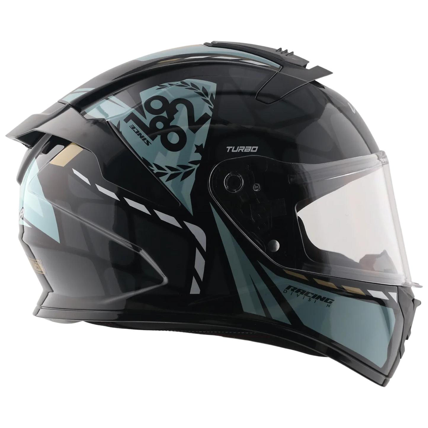 Vega Turbo Squad Black Gray Full Face Helmet