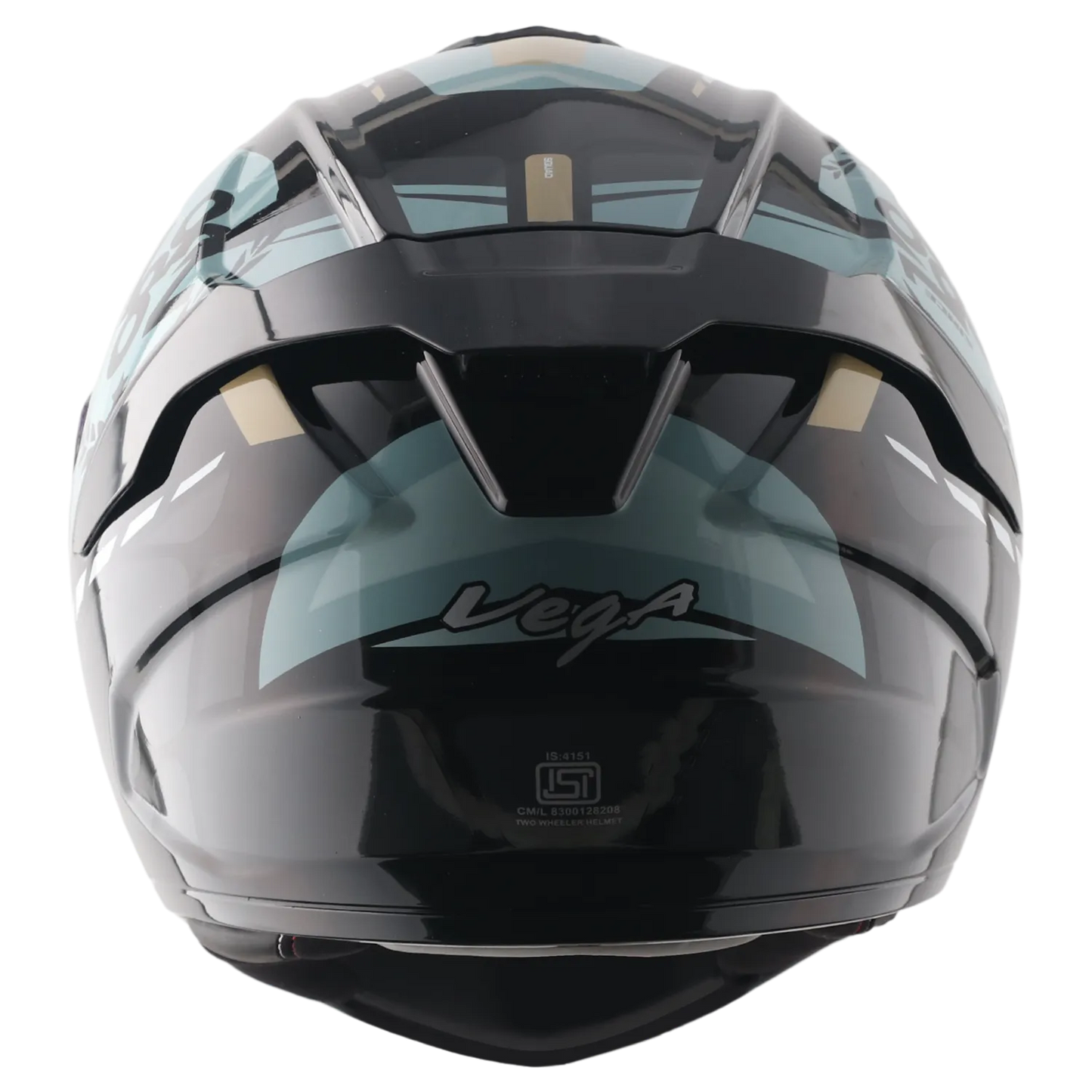 Vega Turbo Squad Black Gray Full Face Helmet