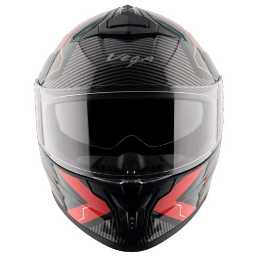 VEGA Zap Dx Explore Black Red Full Face Helmet