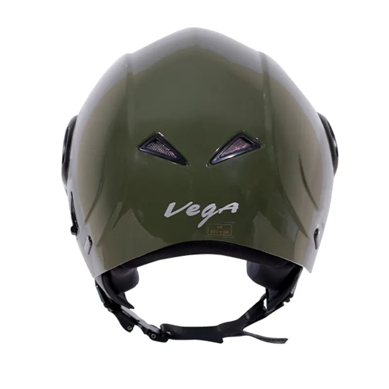 VEGA Verve Army Green Half Face Helmet