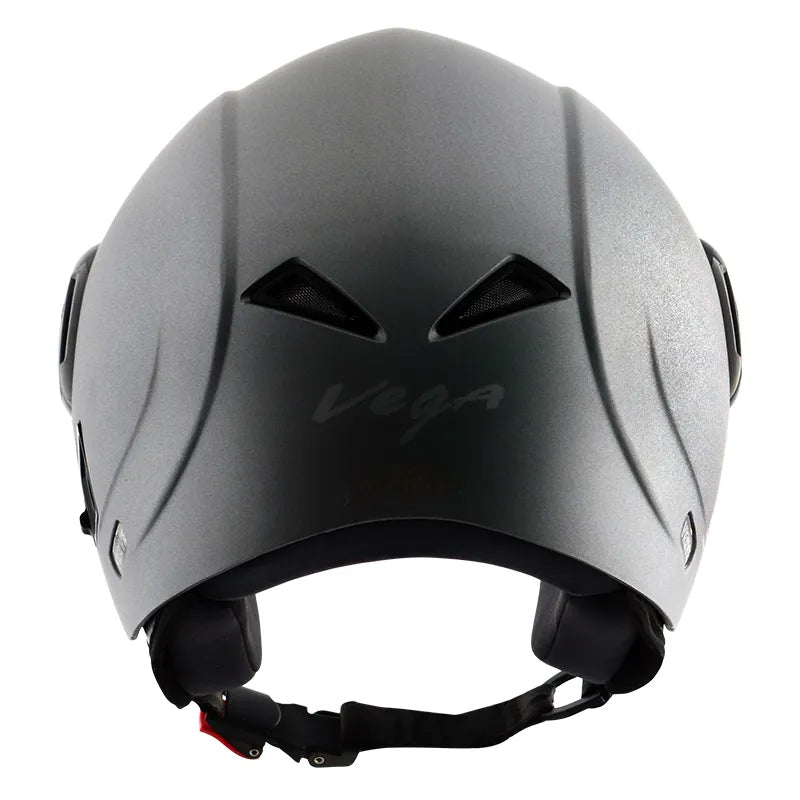 VEGA Verve Dull Anthracite Half Face Helmet