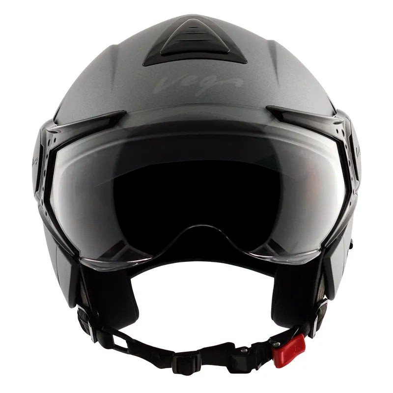 VEGA Verve Dull Anthracite Half Face Helmet