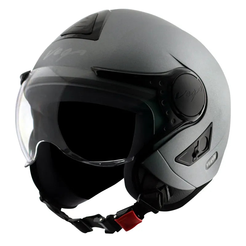 VEGA Verve Dull Anthracite Half Face Helmet