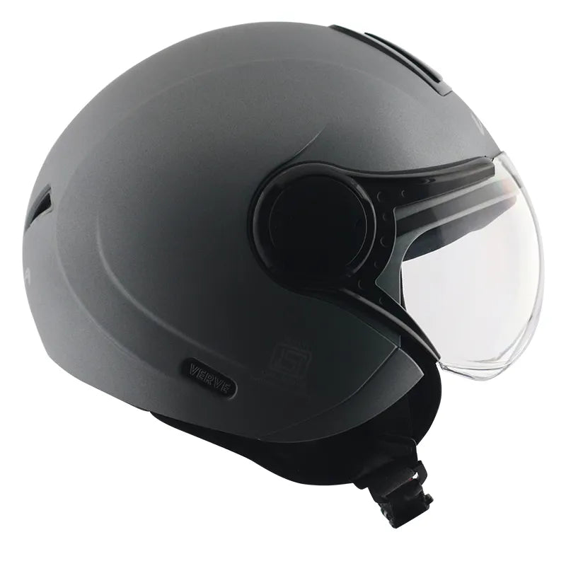 VEGA Verve Dull Anthracite Half Face Helmet