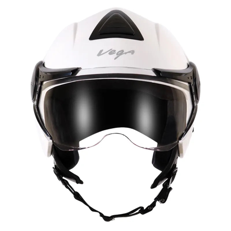 VEGA Verve White Half Face Helmet