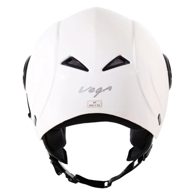 VEGA Verve White Half Face Helmet