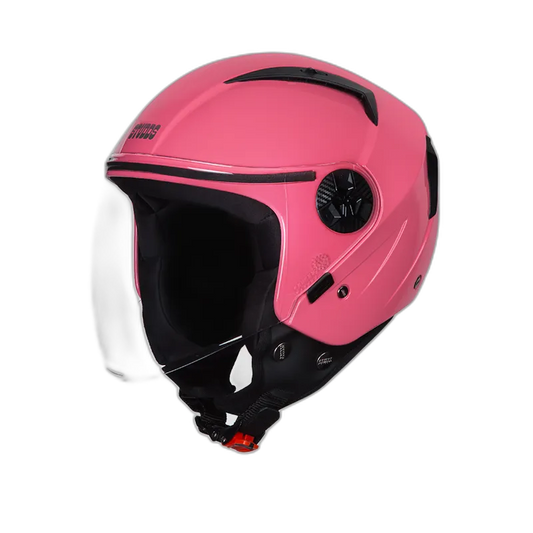 STUDDS Vogue Baby Pink Half Face Helmet